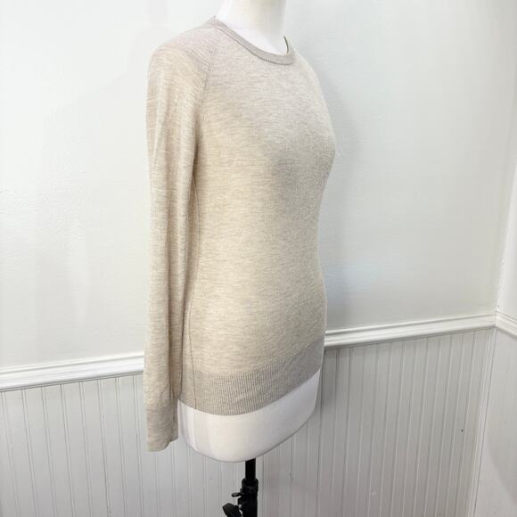 Giada Forte Size US 6 Raglan Sweater 100% Cashmere Neutral Old Money Minimalist - Picture 12 of 13